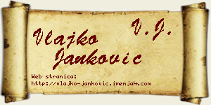 Vlajko Janković vizit kartica